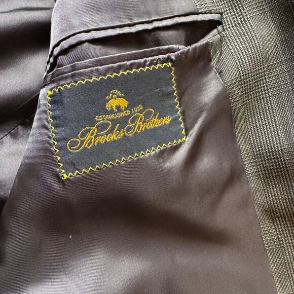 Brooks Brothers Blazer Sport Coat Jacket Men XL/2xl Gray Wool Plaid No Size Tag - Picture 10 of 16